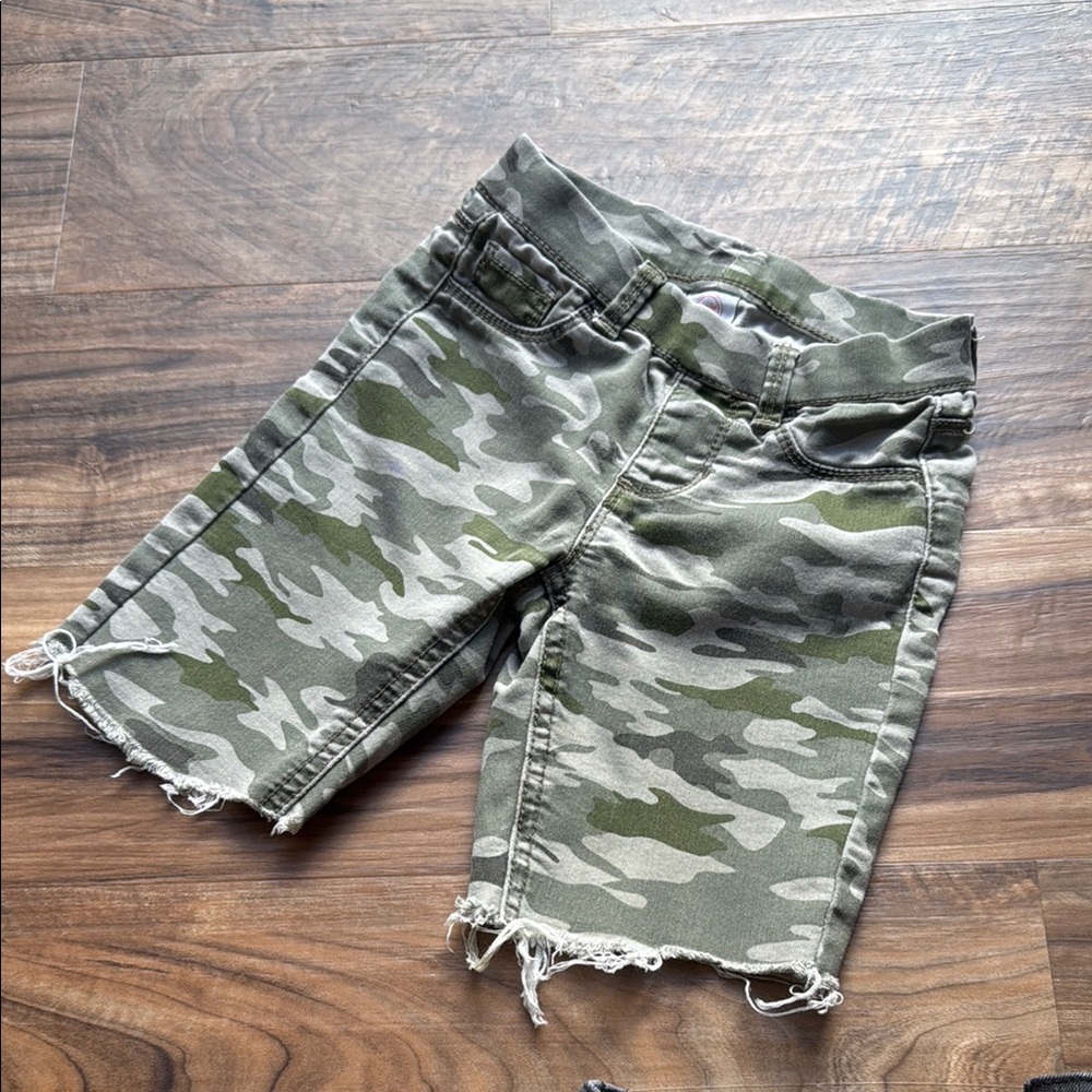 Camo Green Kids Shorts